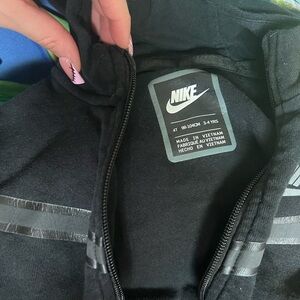 Nike Charcoal and Silver Hoodie